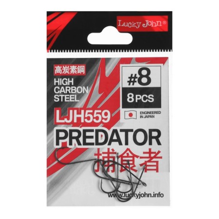 Hooks Lucky John, series LJH, No. 08, 8 pcs.