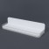 Organizer for storage, hinged, 1 section, with an adhesive base, 35 × 10 × 7.5 cm, translucent/white color