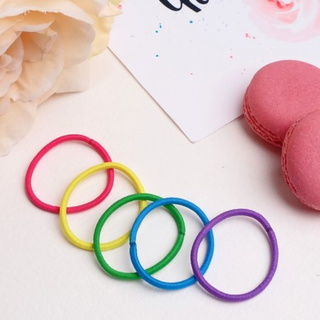 Hair gum "Tofi" (set 20 pcs) multi -colored-1