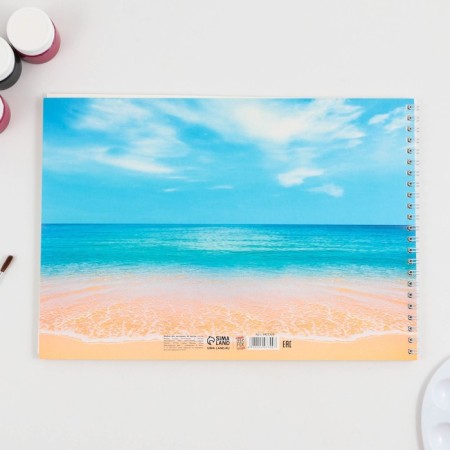 Album for drawing 40 A4 sheets on the spring “September 1: Sea” cover 200 g/m2, paper 100 g/m2.-4