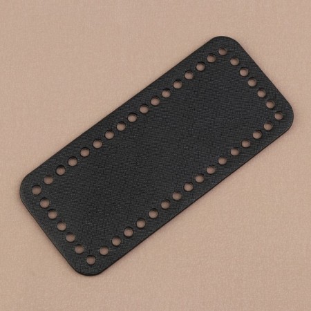 Donce for a bag, rectangular, 18 × 8 × 0.3 cm, black color-1