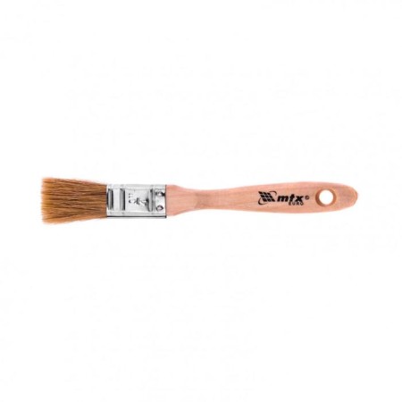 Brush flat MTX 83050, "euro", natural bristles, wooden pen, 3/4 "