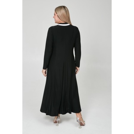 Female dress, size 54, black color-5