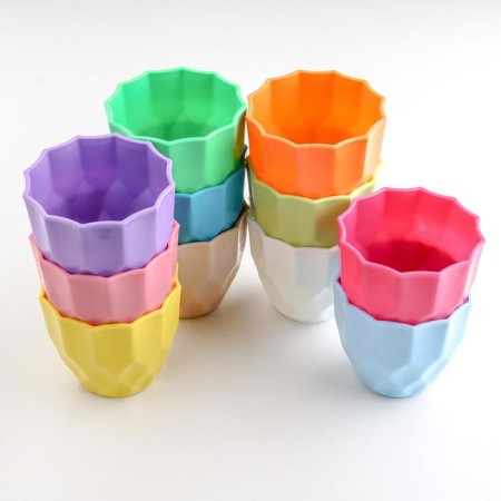Kashpo for Flowers "Broken", plastic, 400 ml, color mix-5
