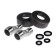 ACCOONA A63127AT bath mixer, single -leaf, pour 175 mm, shower set, black