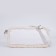 Bag Cross-Bodi with a zipper, white color