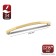 Handle-slop RS001, m/o 128 mm, color gold, 4 pcs TMP