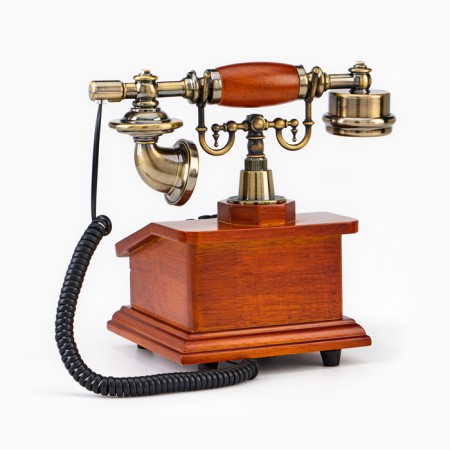 Retro-telephone "Strict", 17 x 17 x 26 cm, tree-5