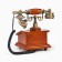 Retro-telephone "Strict", 17 x 17 x 26 cm, tree