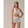 Female top with the effect "Push-AP" on the wide straps of Top Spalla Larga Push, size 44, white color