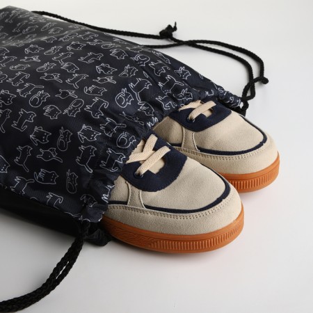 Bag for shoes on the lace, black color-3