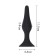 Anal traffic jam, oki-horses, cone, Soft silicone, 11.5 x 2.8 cm, black