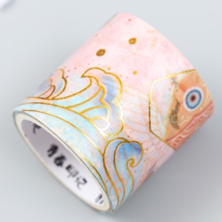 Adhesive tape paper "Crane" set 2 pcs width 1; 4 cm winding 2 m-2