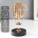 Summary Metal for 1 candle "Bun with faces" gold, black 23x15x15 cm