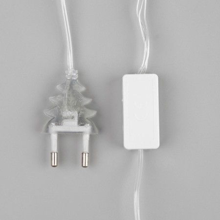 Garland “thread” 5 m with nozzles “lilac tangle”, ip20, transparent thread, 20 LED, white glow, 220 V-7