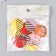 Decor for creativity wood "Circle with diagonal stripes" MIX 3x3x0.5 cm