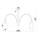Ceiling lamp on the rod Ode E14x60W