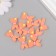 Decor for creativity plastic "Orange tail of the mermaid" set of 12 pcs 2.3x1.4 cm