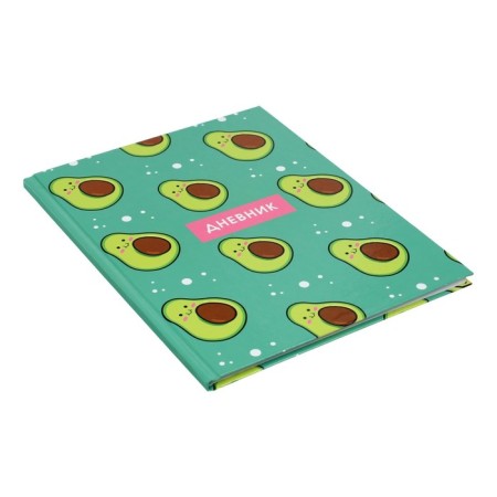 Universal diary for grades 1-11, "avocado with a bone pattern", a solid cover 7BC, glossy lamination, 40 sheets-2