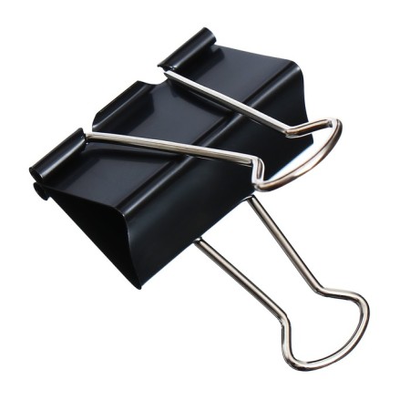 Paper clamps 51 mm, 12 pieces, black-2