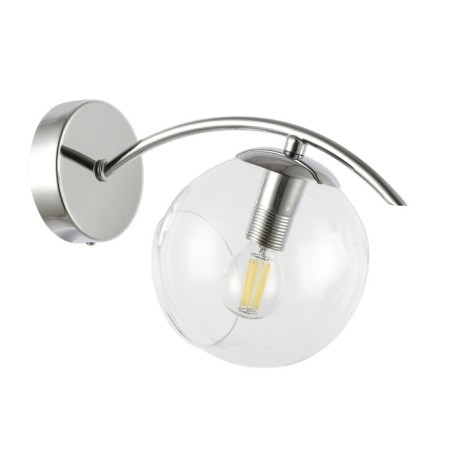 Wall lamp EVOLUCE. Sle102601-01. Ratella. 1x40 W, E14, 14x18 cm, color chromium-5