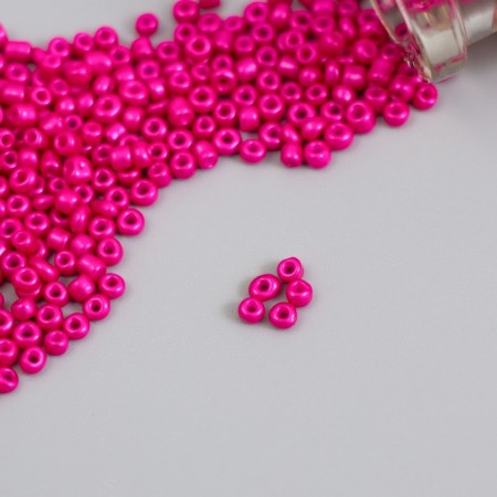 12/0 round beads in the bottle "Pink fuchsia" 2x20 g set 2 pcs-2