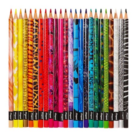 Three -sided pencils 24 colors, Maped Color Peps Animals-3