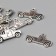 Decor metal "Truck" silver 1.4x2.6 cm