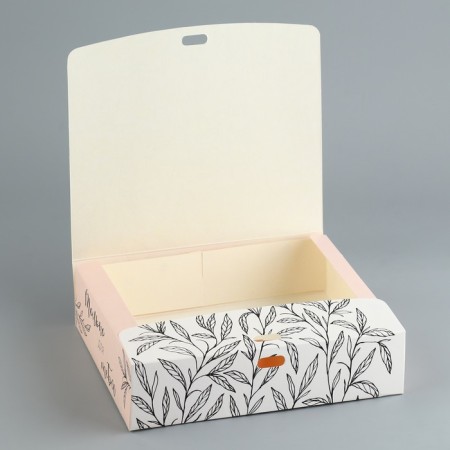 Gift box, packaging, “only for you”, 20 x 18 x 5 cm, without tape-2