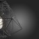 STL LUCE Sus. SL264.403.01. Strano. 1x60 W, E27, 40x40x33 cm, black color