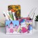 Organizer for the Office "Unicorn with Heart" Pink Castle