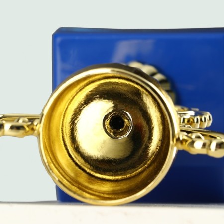 Cup 057, award figure, gold, plastic stand, 14 x 6.5 x 6.3 cm.-8