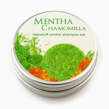 Organic hard shampoo, with peppermint and chamomile essential oil, 60 g