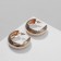 Earrings Metal "convex" wide, color gold