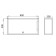 Bathroom hinged cabinet, 60 x 30 x 30 cm