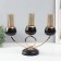 Summary Metal for 3 candles "Dark Knight" black matte with gold 36x24x12 cm