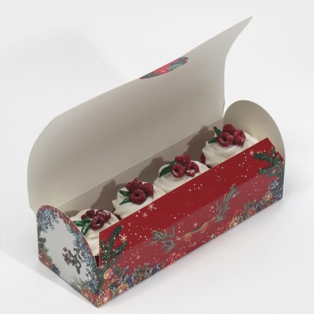 Box under the cupcake “Happy New Year!”, 9 x 9 x 24.5 cm, new year-2