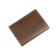 Passport cover on the button, brown color