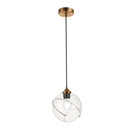 Suspension EVOLUCE. Sle103103-01. Satturo. 1x60 watts, e27, 20x20 cm, golden color