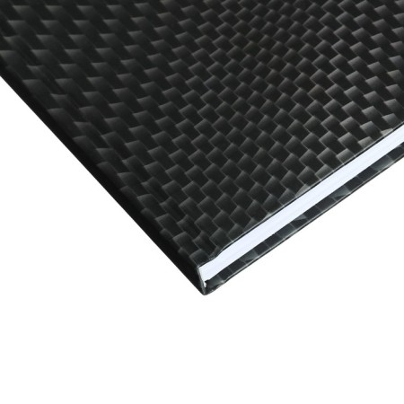 Note book A5 160 sheets in the "Carbon" line, solid cover, matte lamination, foil embossing, offset block 65 g/m2-2