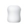 Masturbator Mystim Ribbed Ritay, TPE, white color, 4.5 cm