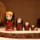 Matryoshka 5-doll "tina mountain ash", 10-11 cm