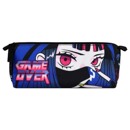 Penal soft, 1 department, 85 x 200 x 65 mm, voluminous, Phoenix "cyber-anime" blue 65243-1