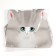 Foil ball 28 "Gray cat", set of 50 pcs.