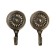 One -rod hook for curtains Cappio KC118, bronze color, 2 pcs