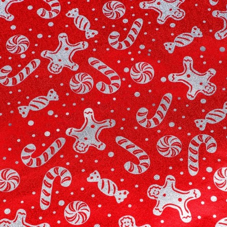 Palette packaging foil "snowman", 70 × 50 cm, red-2