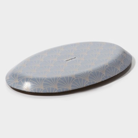 Glass Serving shade "Golden Pen", oval, 24.5 × 15 cm, black color.-4