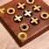 Game table "Cross-cuts" 12.5x12.5x1 cm, tree shisham