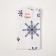 Towel "Dolyana" Blue Snowflakes 40x70 cm, 100% cotton, 164 g/m2