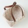 Wicker basket, 21 x 16 x 10/22 cm, white, sequoia